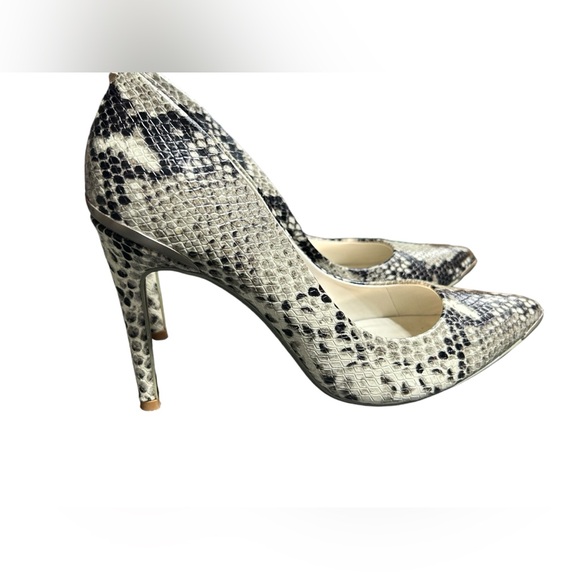 TED BAKER ISIBELY high heels shoes natural snake print leather size 37.5 EUC - Picture 6 of 10